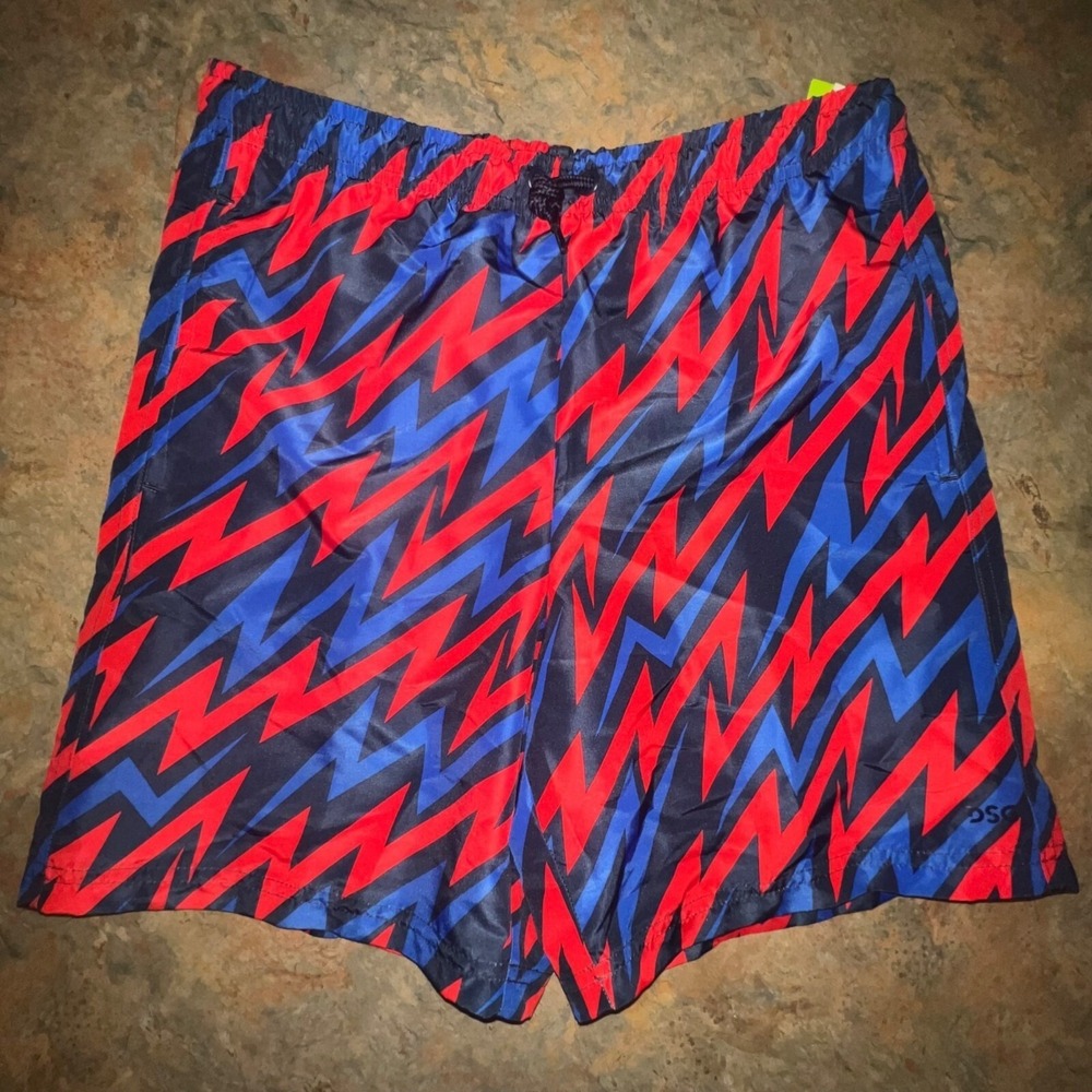 DSG‎ Boys Woven Train Shorts, Size XL, Blue/Red 19720